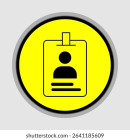 ID card icons, smart arts for ux ui, new modern, editable icon for project, vector illustration file, popular icon isolated.