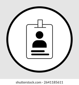 ID card icons, smart arts for ux ui, new modern, editable icon for project, vector illustration file, popular icon isolated.