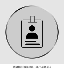 ID card icons, smart arts for ux ui, new modern, editable icon for project, vector illustration file, popular icon isolated.