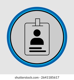 ID card icons, smart arts for ux ui, new modern, editable icon for project, vector illustration file, popular icon isolated.