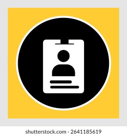 ID card icons, smart arts for ux ui, new modern, editable icon for project, vector illustration file, popular icon isolated.