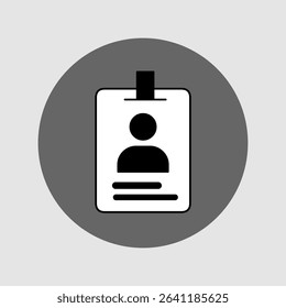 ID card icons, smart arts for ux ui, new modern, editable icon for project, vector illustration file, popular icon isolated.