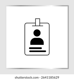 ID card icons, smart arts for ux ui, new modern, editable icon for project, vector illustration file, popular icon isolated.