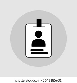 ID card icons, smart arts for ux ui, new modern, editable icon for project, vector illustration file, popular icon isolated.