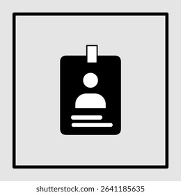 ID card icons, smart arts for ux ui, new modern, editable icon for project, vector illustration file, popular icon isolated.