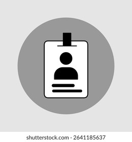 ID card icons, smart arts for ux ui, new modern, editable icon for project, vector illustration file, popular icon isolated.