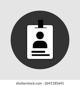 ID card icons, smart arts for ux ui, new modern, editable icon for project, vector illustration file, popular icon isolated.
