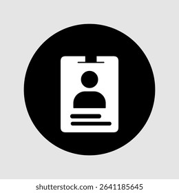 ID card icons, smart arts for ux ui, new modern, editable icon for project, vector illustration file, popular icon isolated.