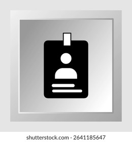 ID card icons, smart arts for ux ui, new modern, editable icon for project, vector illustration file, popular icon isolated.