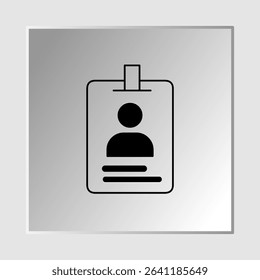ID card icons, smart arts for ux ui, new modern, editable icon for project, vector illustration file, popular icon isolated.