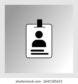 ID card icons, smart arts for ux ui, new modern, editable icon for project, vector illustration file, popular icon isolated.