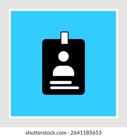 ID card icons, smart arts for ux ui, new modern, editable icon for project, vector illustration file, popular icon isolated.