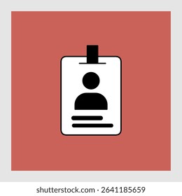 ID card icons, smart arts for ux ui, new modern, editable icon for project, vector illustration file, popular icon isolated.