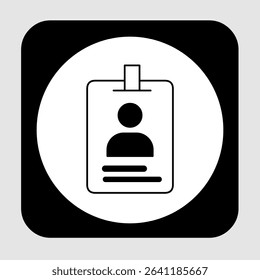 ID card icons, smart arts for ux ui, new modern, editable icon for project, vector illustration file, popular icon isolated.