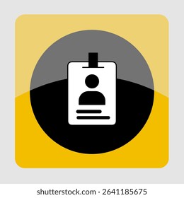 ID card icons, smart arts for ux ui, new modern, editable icon for project, vector illustration file, popular icon isolated.