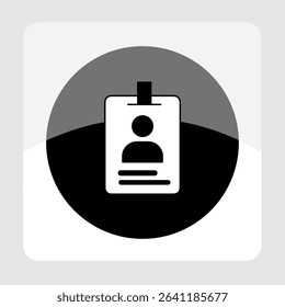 ID card icons, smart arts for ux ui, new modern, editable icon for project, vector illustration file, popular icon isolated.