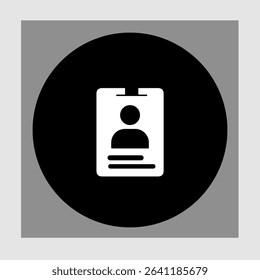 ID card icons, smart arts for ux ui, new modern, editable icon for project, vector illustration file, popular icon isolated.