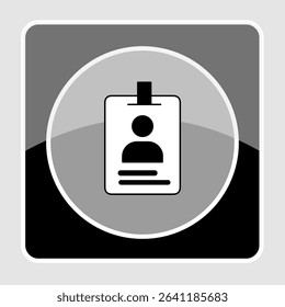 ID card icons, smart arts for ux ui, new modern, editable icon for project, vector illustration file, popular icon isolated.