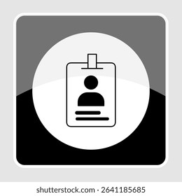 ID card icons, smart arts for ux ui, new modern, editable icon for project, vector illustration file, popular icon isolated.