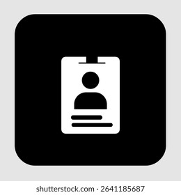 ID card icons, smart arts for ux ui, new modern, editable icon for project, vector illustration file, popular icon isolated.