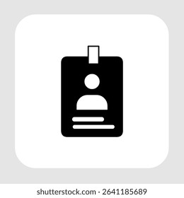 ID card icons, smart arts for ux ui, new modern, editable icon for project, vector illustration file, popular icon isolated.