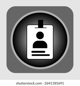 ID card icons, smart arts for ux ui, new modern, editable icon for project, vector illustration file, popular icon isolated.