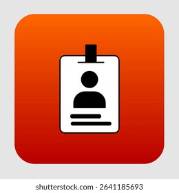 ID card icons, smart arts for ux ui, new modern, editable icon for project, vector illustration file, popular icon isolated.