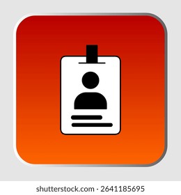 ID card icons, smart arts for ux ui, new modern, editable icon for project, vector illustration file, popular icon isolated.