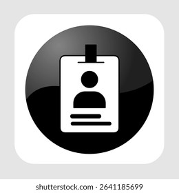 ID card icons, smart arts for ux ui, new modern, editable icon for project, vector illustration file, popular icon isolated.