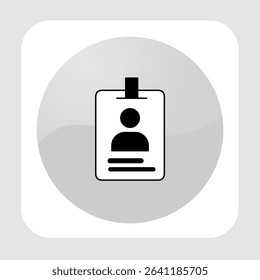ID card icons, smart arts for ux ui, new modern, editable icon for project, vector illustration file, popular icon isolated.