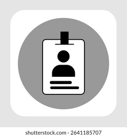 ID card icons, smart arts for ux ui, new modern, editable icon for project, vector illustration file, popular icon isolated.