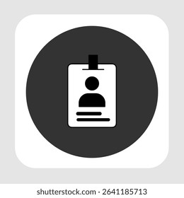 ID card icons, smart arts for ux ui, new modern, editable icon for project, vector illustration file, popular icon isolated.