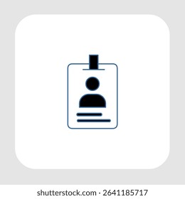 ID card icons, smart arts for ux ui, new modern, editable icon for project, vector illustration file, popular icon isolated.