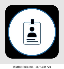 ID card icons, smart arts for ux ui, new modern, editable icon for project, vector illustration file, popular icon isolated.