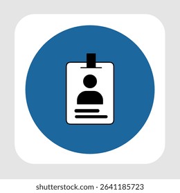 ID card icons, smart arts for ux ui, new modern, editable icon for project, vector illustration file, popular icon isolated.