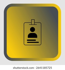ID card icons, smart arts for ux ui, new modern, editable icon for project, vector illustration file, popular icon isolated.