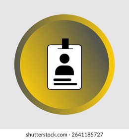 ID card icons, smart arts for ux ui, new modern, editable icon for project, vector illustration file, popular icon isolated.