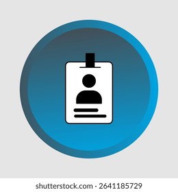 ID card icons, smart arts for ux ui, new modern, editable icon for project, vector illustration file, popular icon isolated.