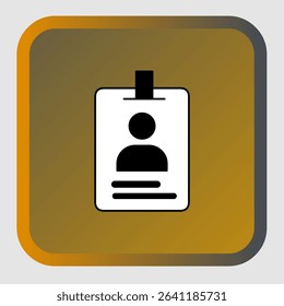 ID card icons, smart arts for ux ui, new modern, editable icon for project, vector illustration file, popular icon isolated.