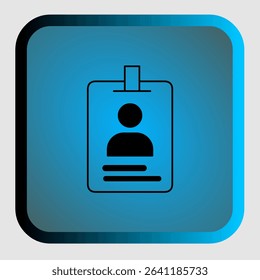ID card icons, smart arts for ux ui, new modern, editable icon for project, vector illustration file, popular icon isolated.
