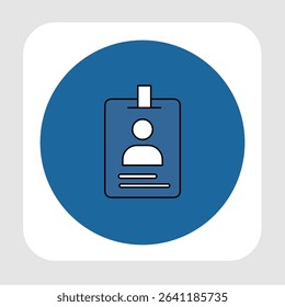 ID card icons, smart arts for ux ui, new modern, editable icon for project, vector illustration file, popular icon isolated.