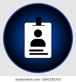 ID card icons, smart arts for ux ui, new modern, editable icon for project, vector illustration file, popular icon isolated.