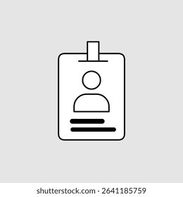 ID card icons, smart arts for ux ui, new modern, editable icon for project, vector illustration file, popular icon isolated.
