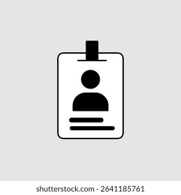 ID card icons, smart arts for ux ui, new modern, editable icon for project, vector illustration file, popular icon isolated.