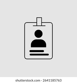 ID card icons, smart arts for ux ui, new modern, editable icon for project, vector illustration file, popular icon isolated.