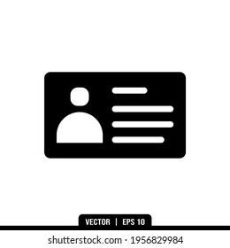 Id card icons vector collection, illustration logo template in trendy style. Suitable for many purposes.