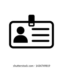 ID Card Identification Card  Icon Vector Design Illustration