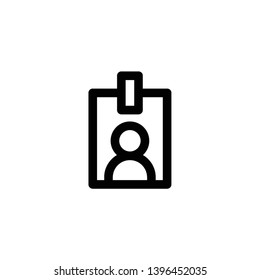 id card, identity card icon vector illustration