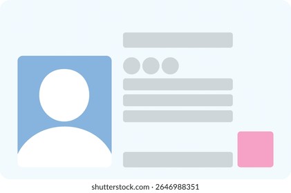 Ilustração de cartão de identidade (carteiras de motorista ou cartões de identidade nacionais com avatares masculinos e femininos) Ideal para conceitos como identificação, autenticação ou registro pessoal
