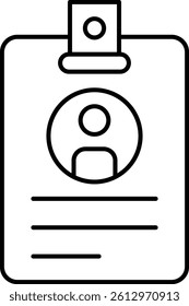  Id Card   illustration with isolated background 